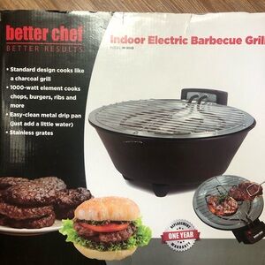 Better Chef Indoor Electric Barbecue Grill - Black